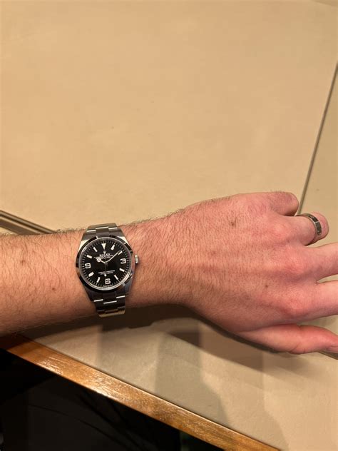 5.5 in wrist rolex|36 Explorer 1 on my 5.5 inch wrist .